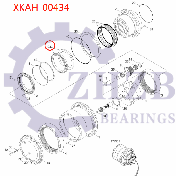 bearing XKAH-00434
