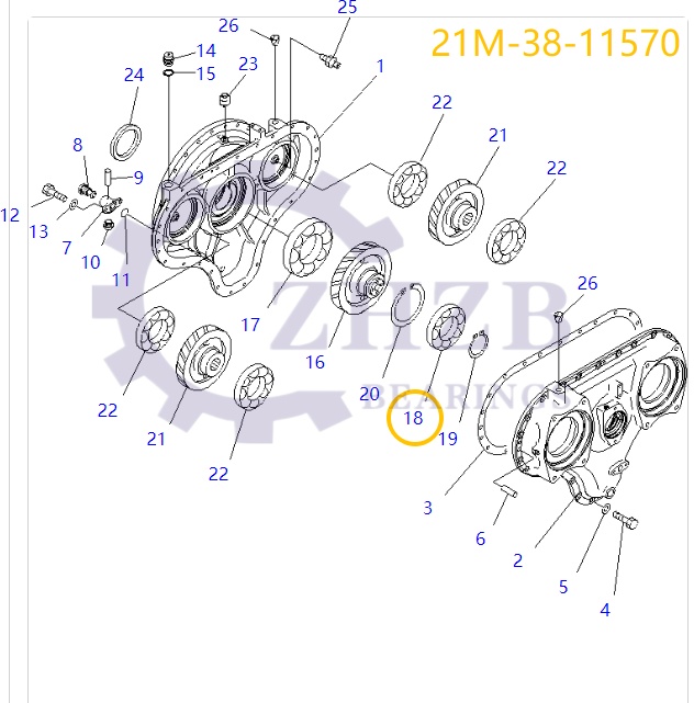 ZHZB 21M-38-11570 21M3811570 