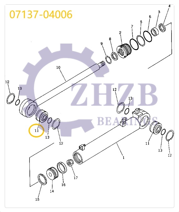 Bearing OEM Customization 07137-04006 