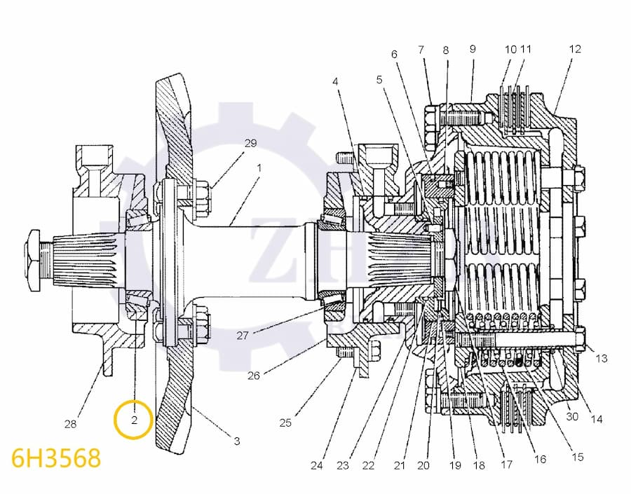 ZHZB Caterpillar Loader 6H3568