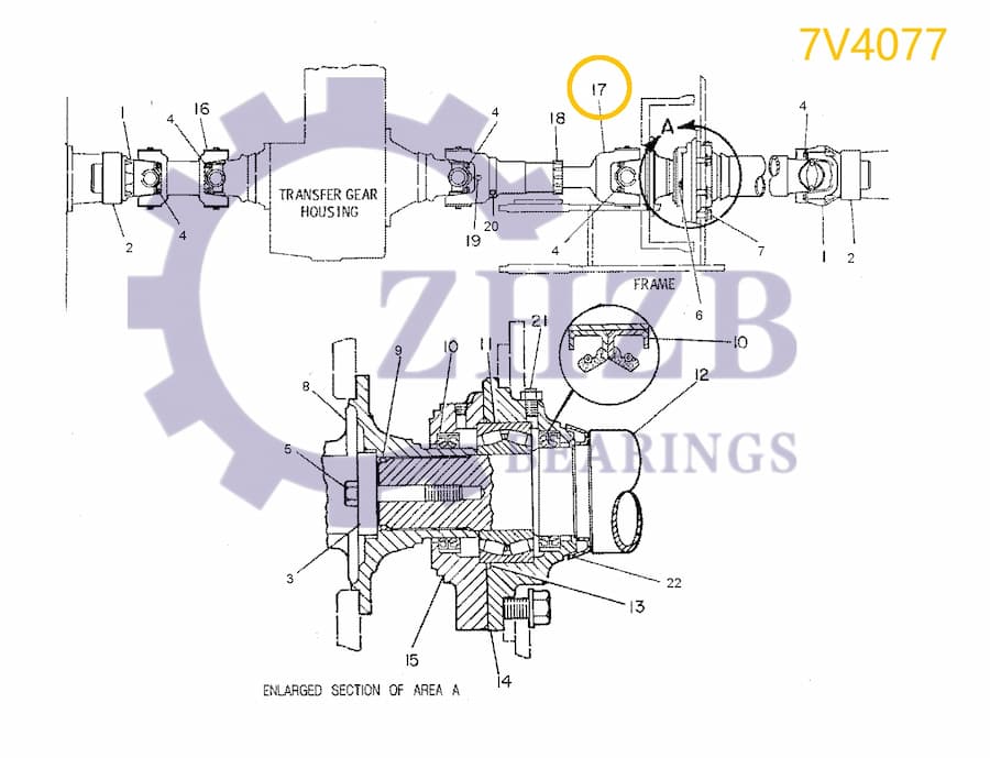 ZHZB Caterpillar Loader 7V4077 