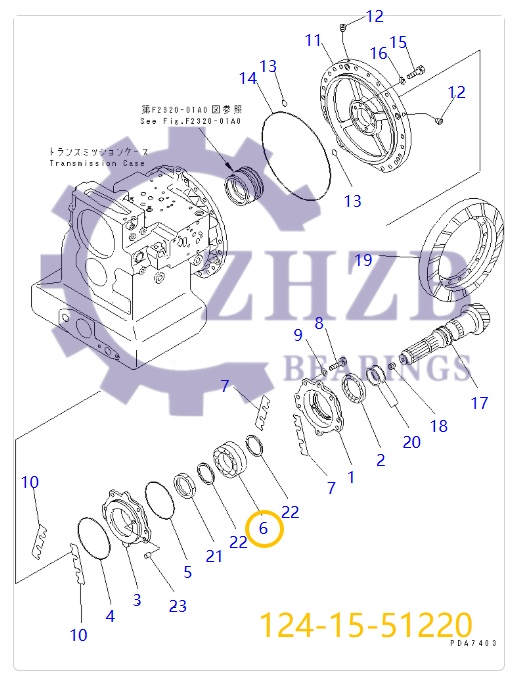 Bearing 124-15-51220