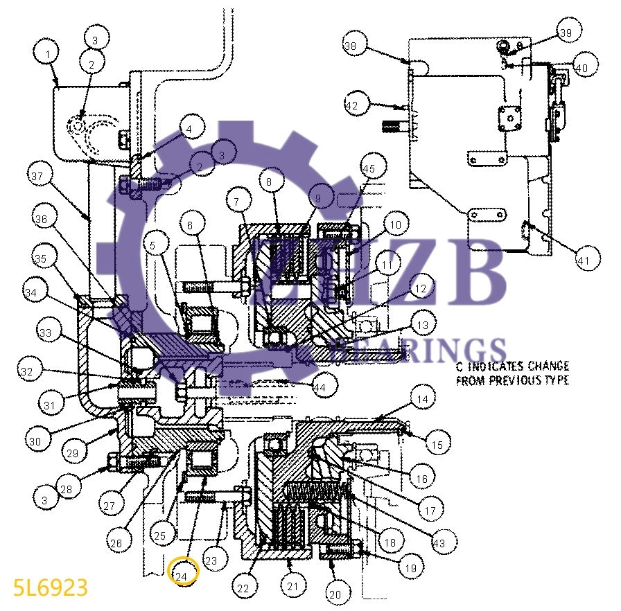 Bearing 5L6923 Bearing 5L6923