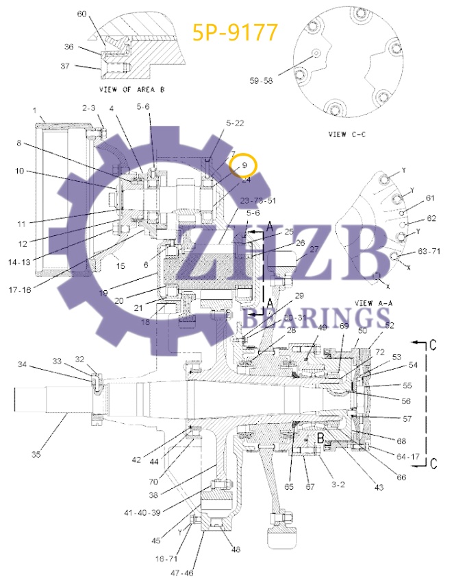 Bearing 5P-9177