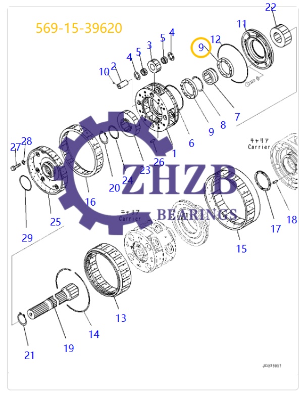 Bearing Spare Parts 569-15-39620